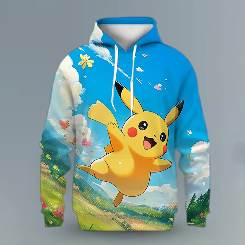 

Children's hoodies, fashion anime 3D printing-Pokémon pullover hoodies, boys' sweatshirts, girls' autumn and winter warm tops