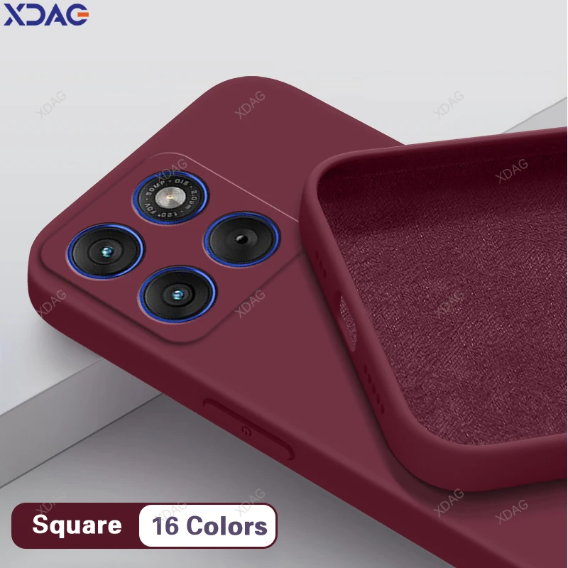 Capa de telefone macia original para motorola moto x70 air edge 70 cor sólida silicone líquido proteção da câmera à prova de choque capa