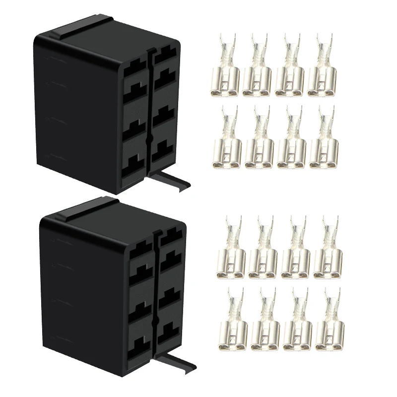 2 Sets Universal for Car Boat SUV Carling ARB Rocker Switch Wire Spade Terminal Connector Plug Socket New