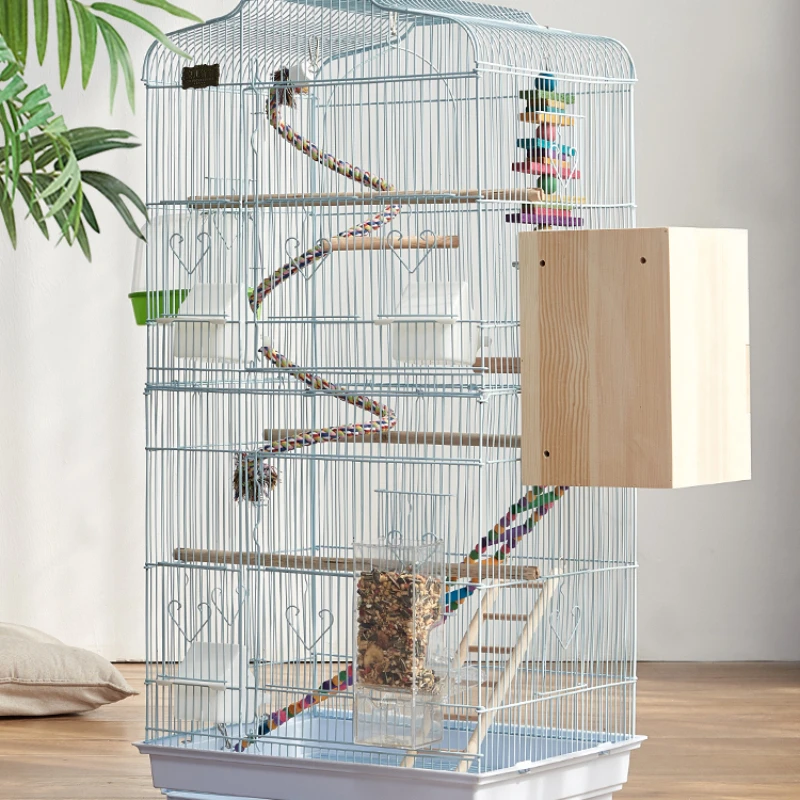 Luxury Accessories Bird Cage House Nest Carrier Outdoors Rat Bird Cage Feeder Budgie Oiseaux Accessoires Pet Products RR50BC