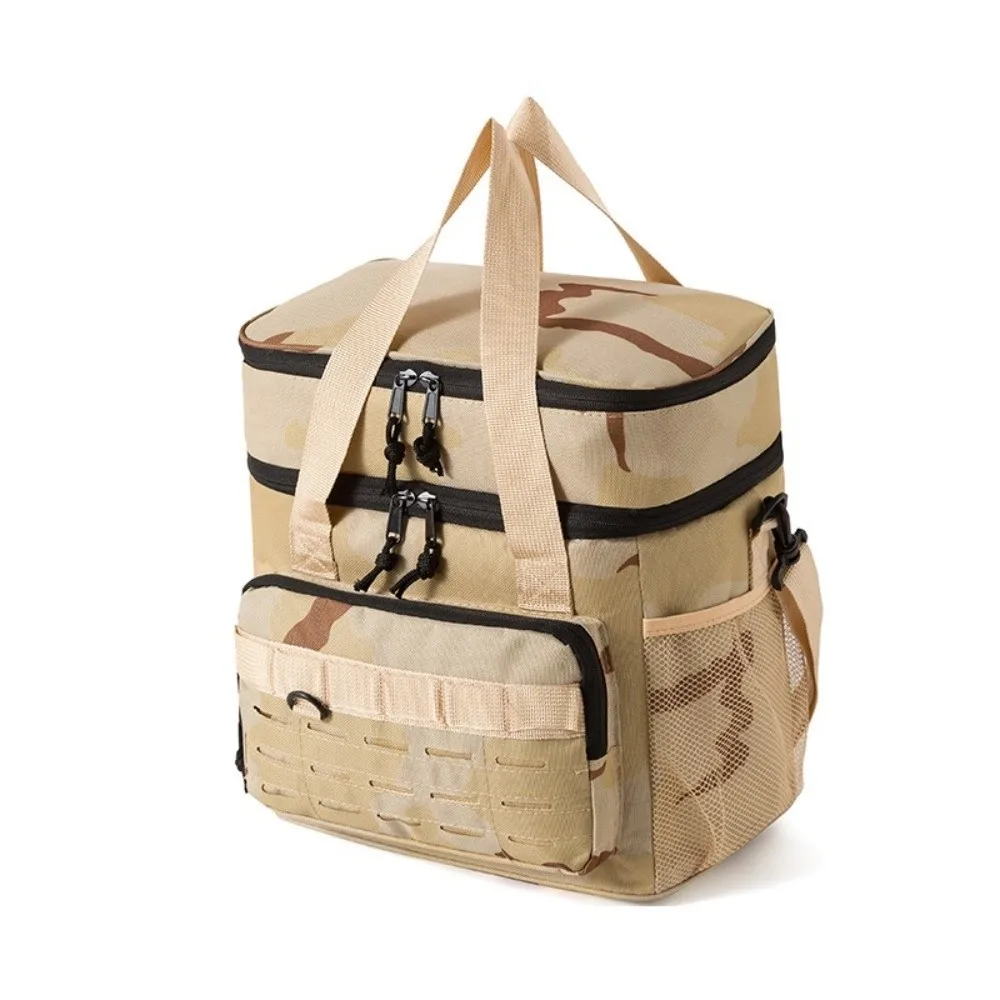 Portable Picnic Bag Large Capacity Oxford Cloth Lunch Bag Fresh-keeping Insulated Food Bag Outdoor