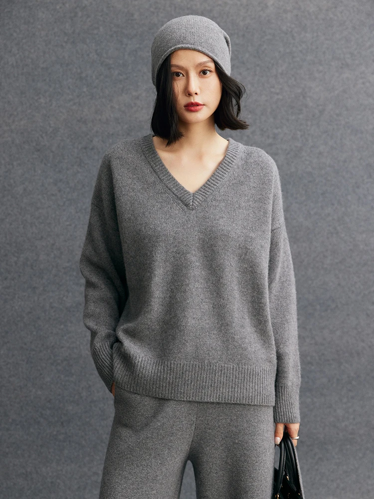 Pullover basic con scollo a V - Quality Winter Clothing recensione e prezzo