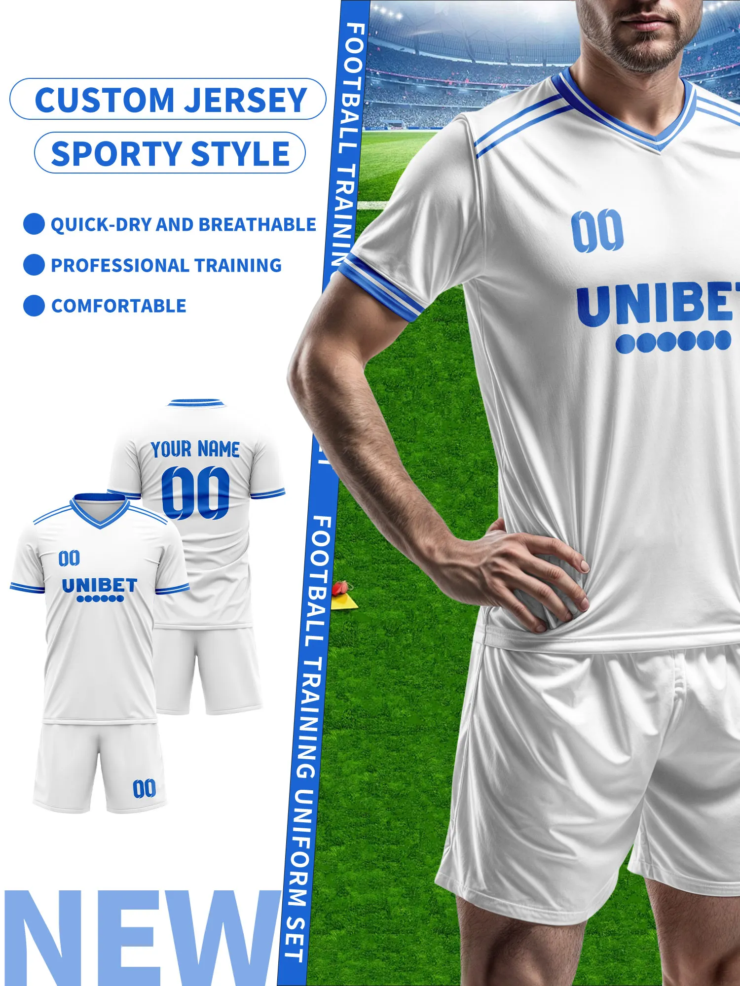 

Персонализированная футбольная форма, футболка с именем и номером, подарок для болельщика, футбольная форма для команды.