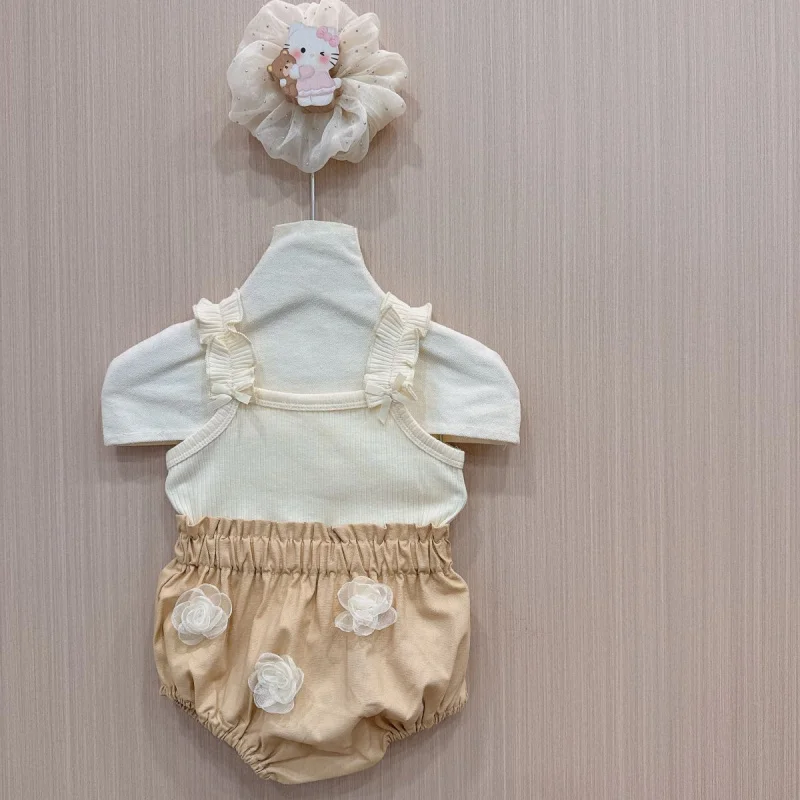 

2026Cute baby clothes set for girls, super adorable summer two-piece romper set