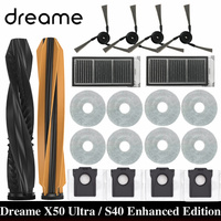 Dreame X50 Ultra / S40 Enhanced Edition Robot Vacuum Cleaner Accessories Main Roller Side Brush Hepa Filter Mop Dust Bag Parts