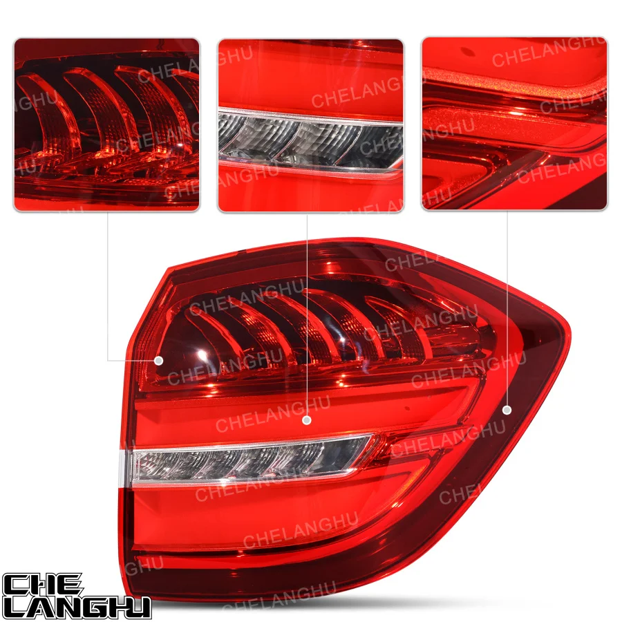 لبنز GLS X166 GLS 350d GLS400 GLS500 AMG GLS 63 2015 2016 2017 2018 2019 سيارة LED الجانب الخارجي الذيل ضوء الخلفية وقف مصباح