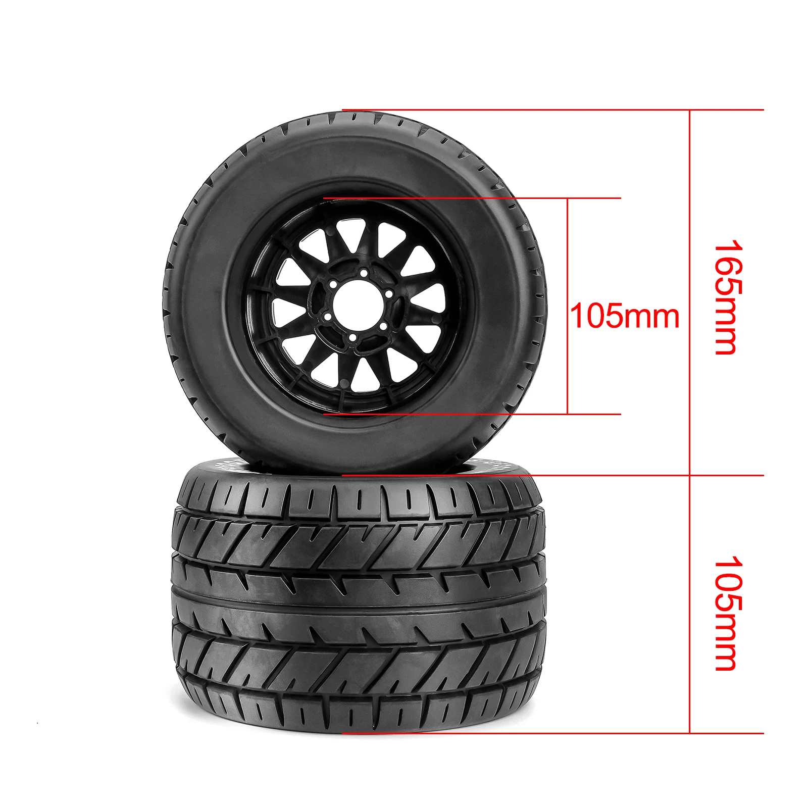 PYFORE 4 pièces pneus 1/8 pneus de camion monstre télécommandés pour KRATON/OutCAST/FSR TANK/HPI modèle de voiture
