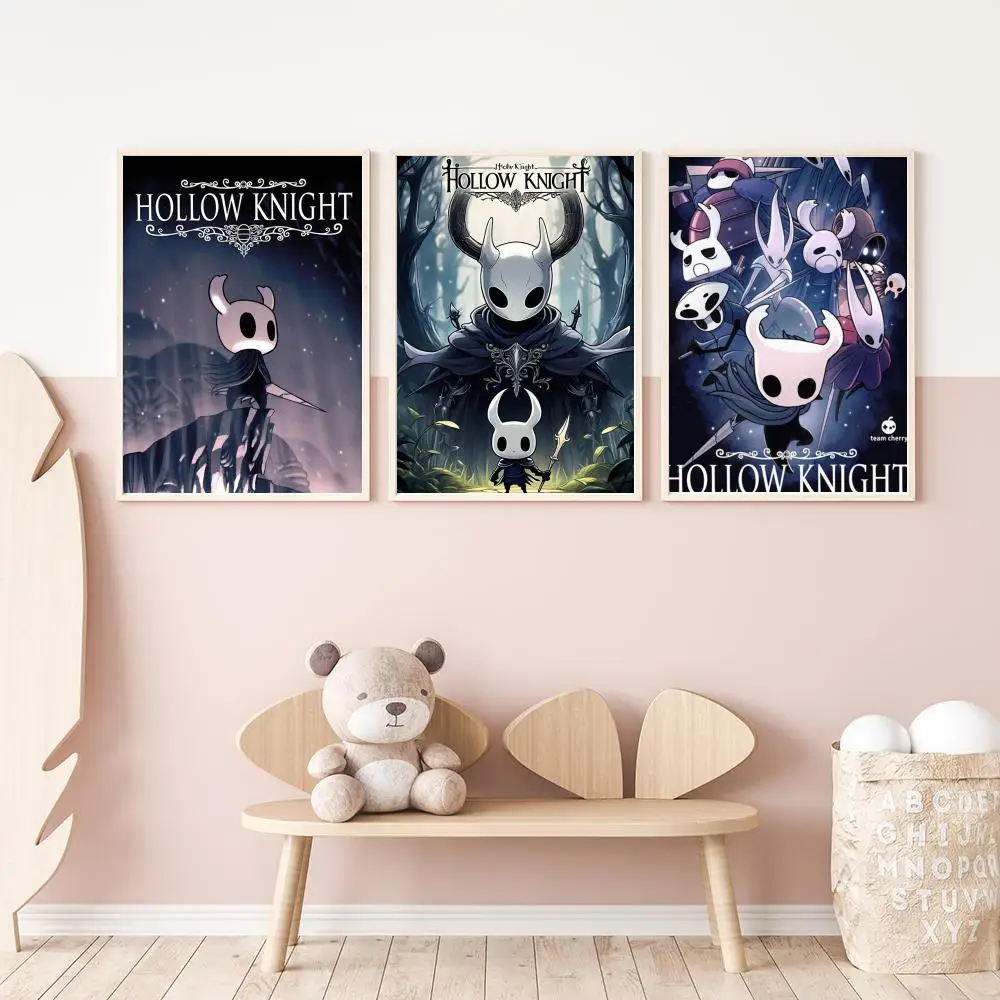 Hot Popular Video Game Hollow Knight Poster Versatile HD Waterproof Wall Art Self-Adhesive Decor for Any Space Ideal Gift