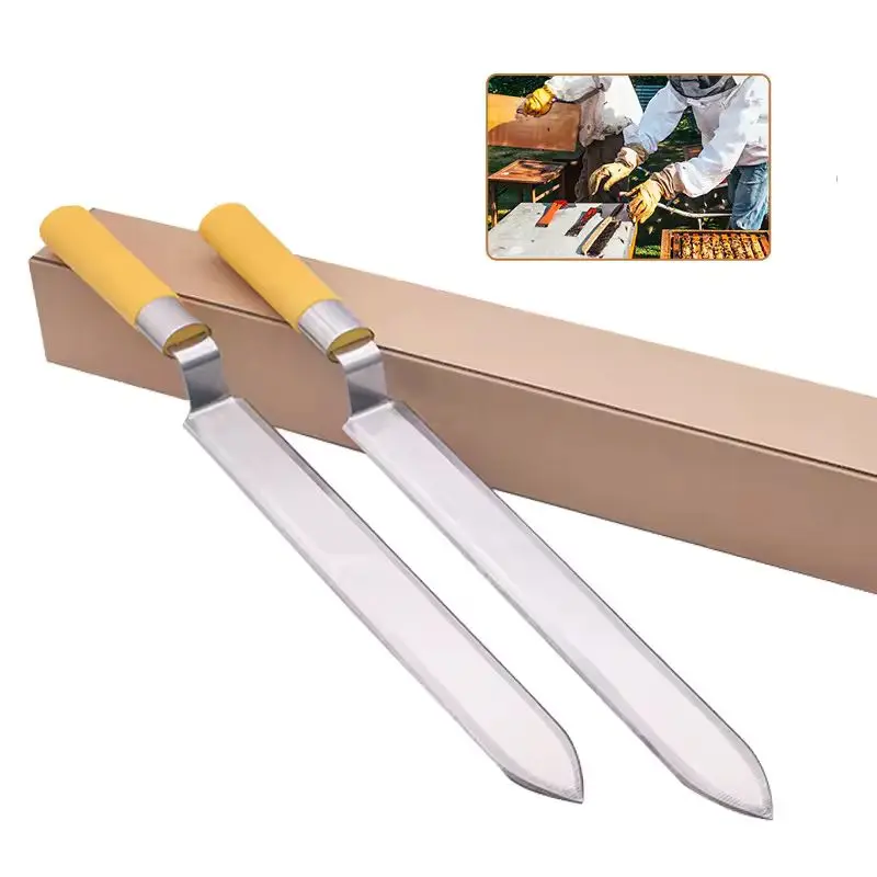 

Plastic Handle Uncapping Knife Double Serrated Sided Bee Hive Hand Tool Beekeeper Tool for Honeycomb