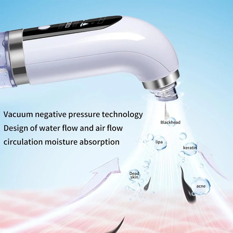 Nieuwe Collectie 2025 Heet Verkoop Kleine Bubble Comedondrukker Cleaner Watercyclus Mee-eter Elektrische Vacuüm Comedondrukker
