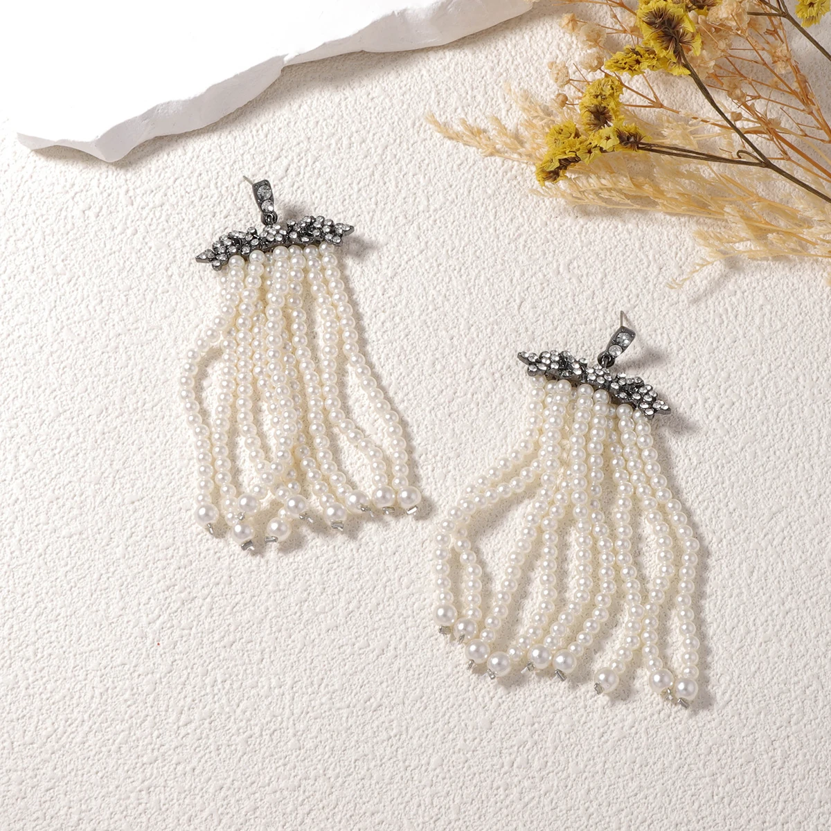 ZAA Trendy Women Jewelry Long Pearl Beaded Tassel Earrings High Quality Charm Party Holiday Accessories Birthday Gifts