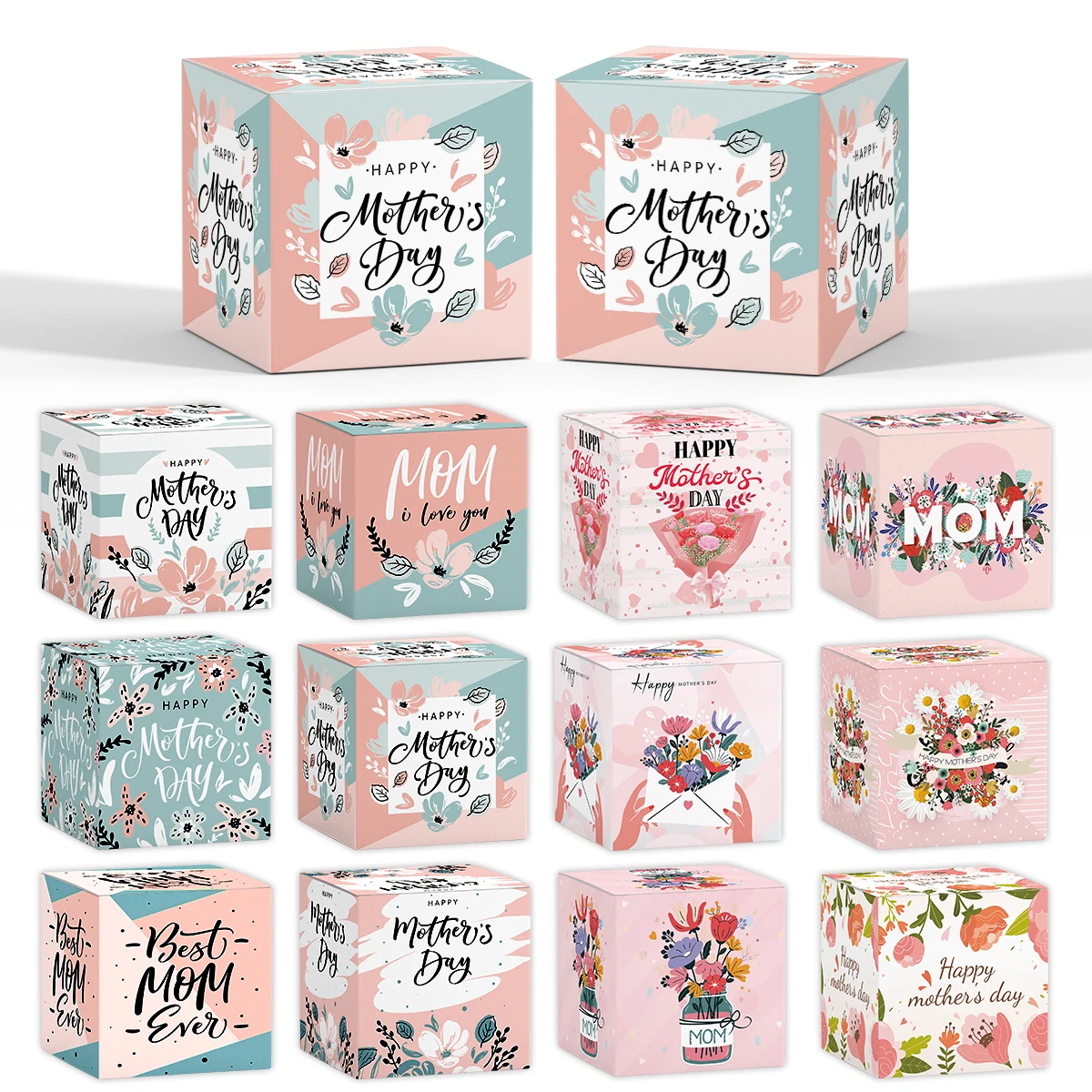 6/12Pcs Happy Mothe…