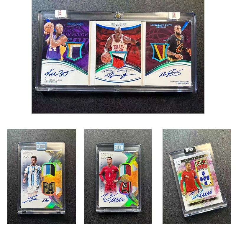 livre-de-legendes-du-basketball-avec-cartes-de-stars-auto-concues-edition-encadree-trois-legendes-rassemblees-dans-un-seul-volume