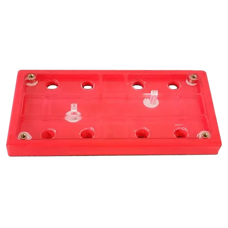 

8 Hole Pneumatic Polishing Machine Accessories Tray 93*175 4 4 Dry Grinding Machine Accessories Sandpaper Polishing Rectangle