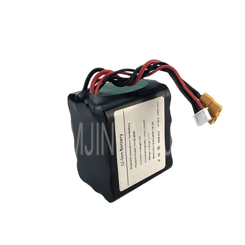 AIMJIN 3S4P 12V 14Ah High Capacity UAV Rechargeable 12.6V Li-ion Battery for Various RC Airplane Drone Quadrotor XH2.54-4P XT60