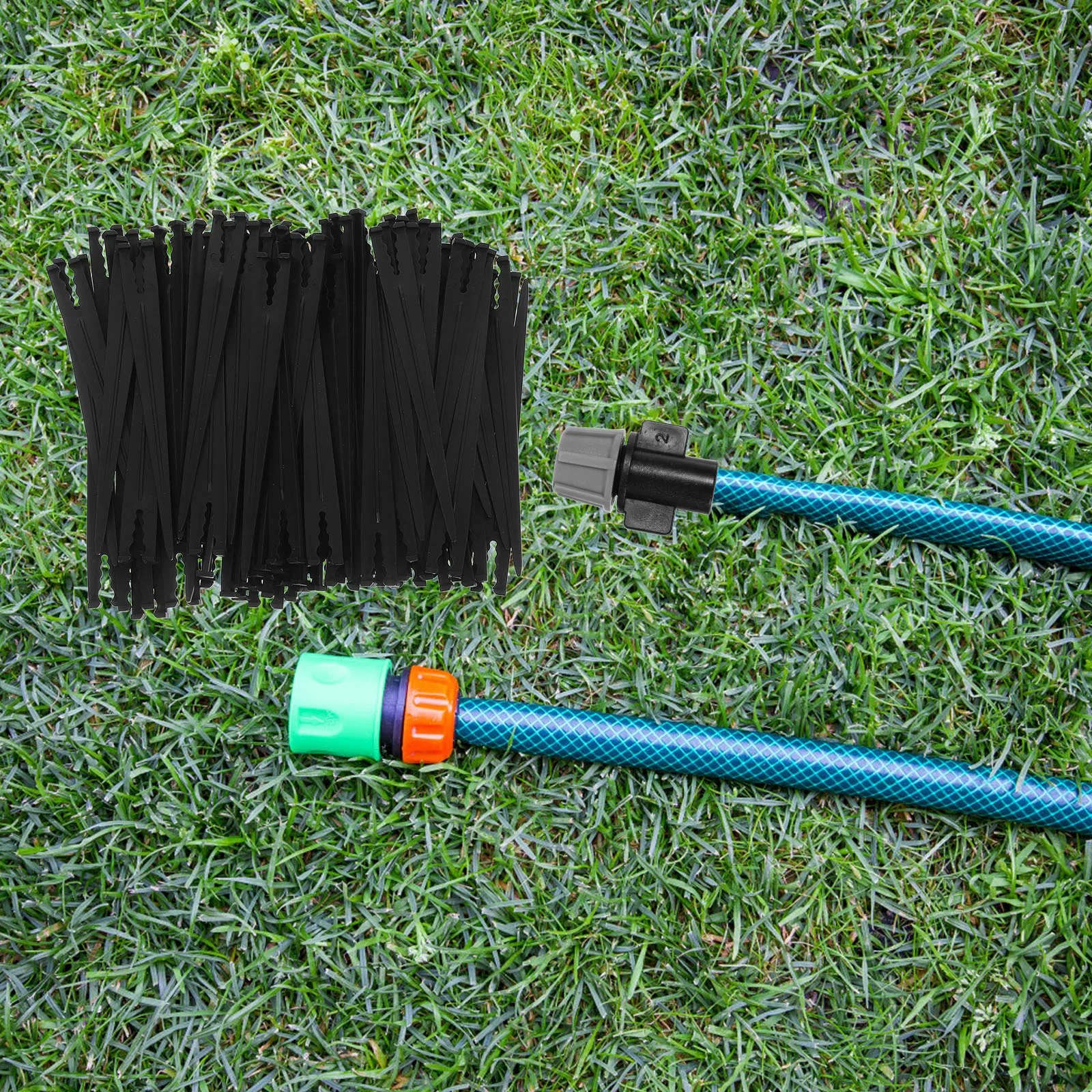 

80 Pcs Drip Irrigation Stakes Hose Supports Plastic Garden Accessories Tubing Bracket Christmas Ground Stakes Yard