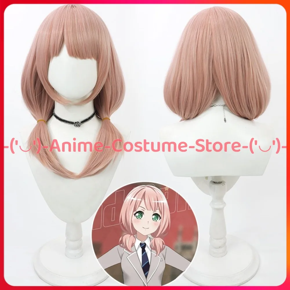 

BanG Dream! Uehara Himari, парик для косплея, двойные косы, аниме, игровой персонаж, Хэллоуин, карнавальный костюм для вечеринки, парики, реквизит, синтетические волосы