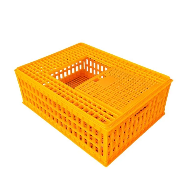 

Factory plastic chicken cages, poultry transportation cages, square plastic turnover boxes chicken accessories