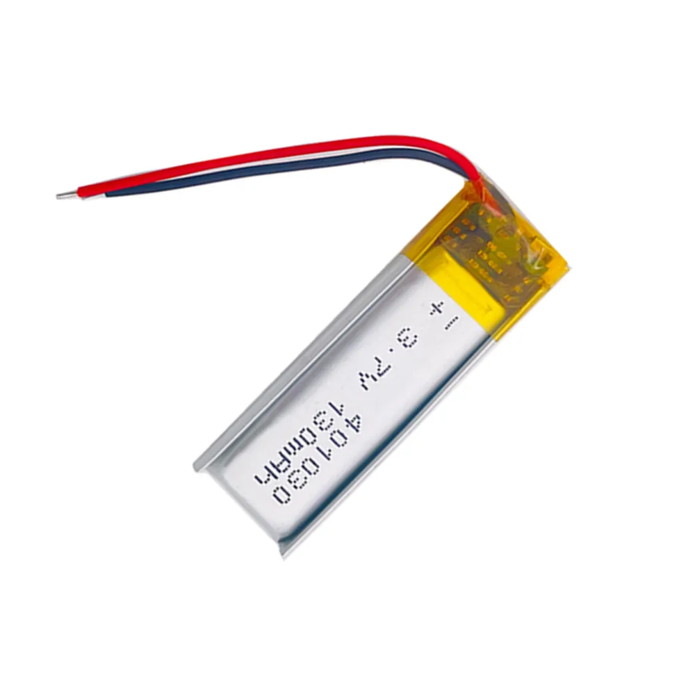 10 قطعة 401030 371030 3.7 فولت 130 مللي أمبير ليثيوم بوليمر يبو بطارية قابلة للشحن ل MP3 MP4 GPS سماعة رأس بخاصية البلوتوث كاميرا قلم فيديو #4