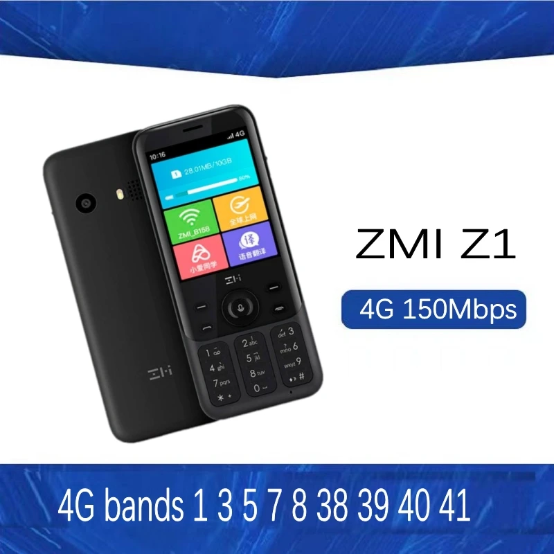 ZMI Z1 4G Network Wifi Multi-user Hotspot Sharing 5000mAh Power Bank Feature Phone Mini Card Phones for Xiaomi Z1