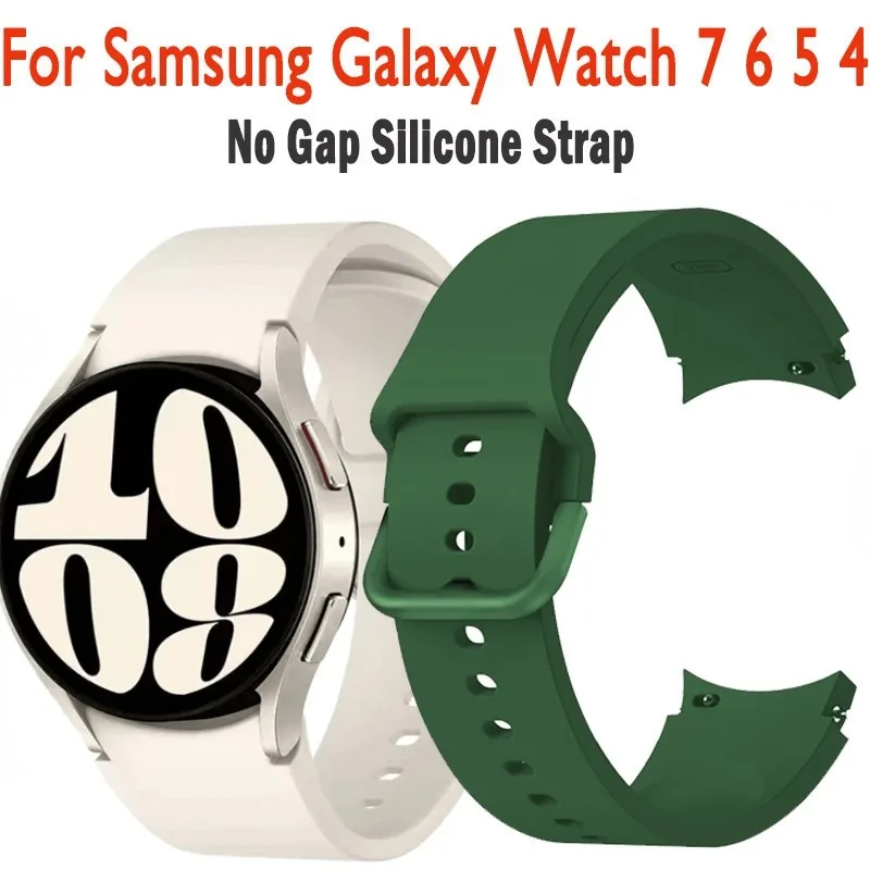 サムスンギャラクシーウォッチ用シリコンストラップ,ブレスレット,クラシック,7,6,5,4,44mm, 40mm, 5 pro,45mm, 43mm, 47mm