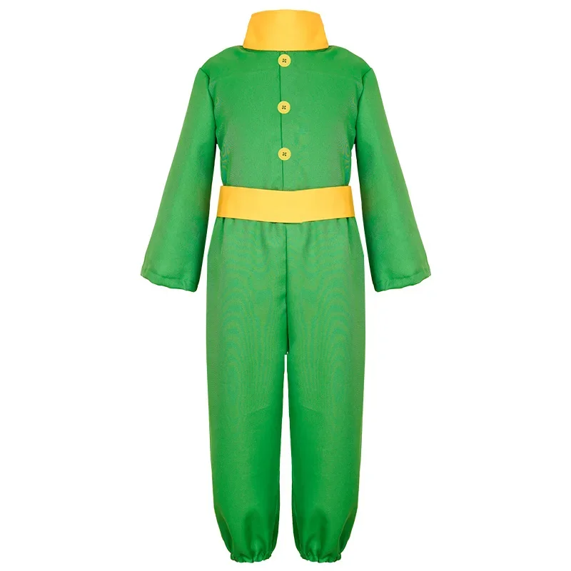 School Dance Can Wear Green One-piece Cos Suit Little Prince Clothes Children's Cosplay Performance Clothes