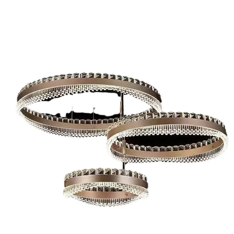 The new minimalist and light luxury, the crystal living room chandelier is modern and simple, the dining room circle