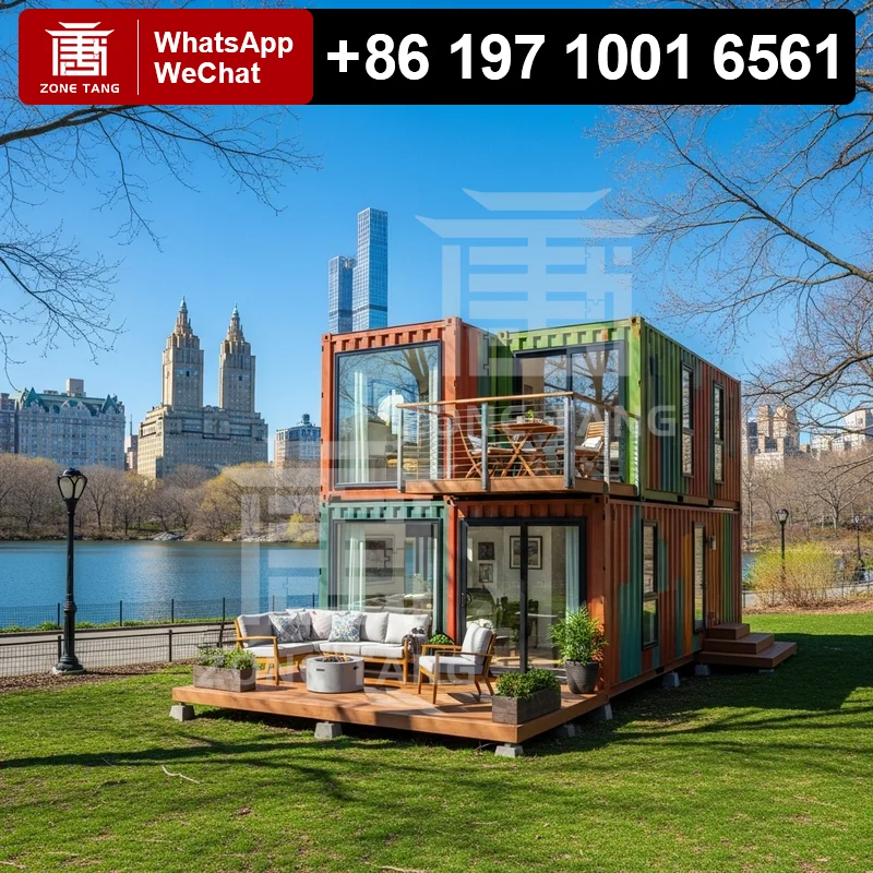 

Vacation Retreat Prefab Tiny Homes Mobile Home Durability Prefabricated Luxury Container Homes Flat Pack House Wind Resistance