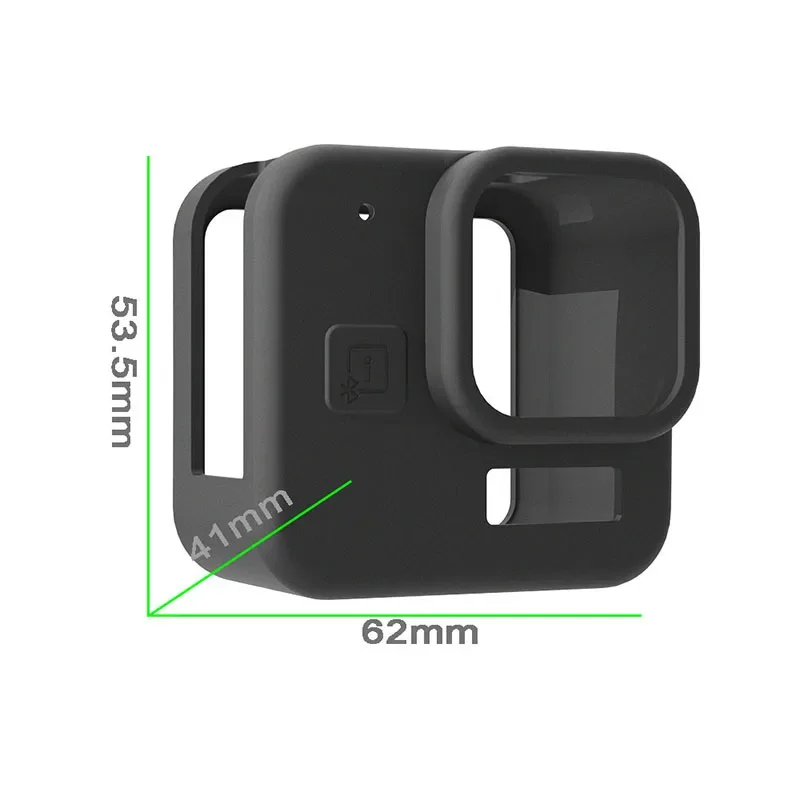Funda de silicona a prueba de polvo, carcasa protectora con cordón para muñeca para Gopro Hero 11, accesorios negros para Mini Cámara de Acción