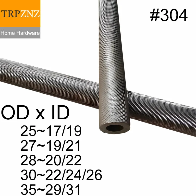304 مواسير الفولاذ المقاوم للصدأ مخرش anilox الأسطوانة أنابيب الصلب الماس مربع تنقش قضيب عدم الانزلاق جوفاء OD 25 26 27 28 30 32 34 مللي متر