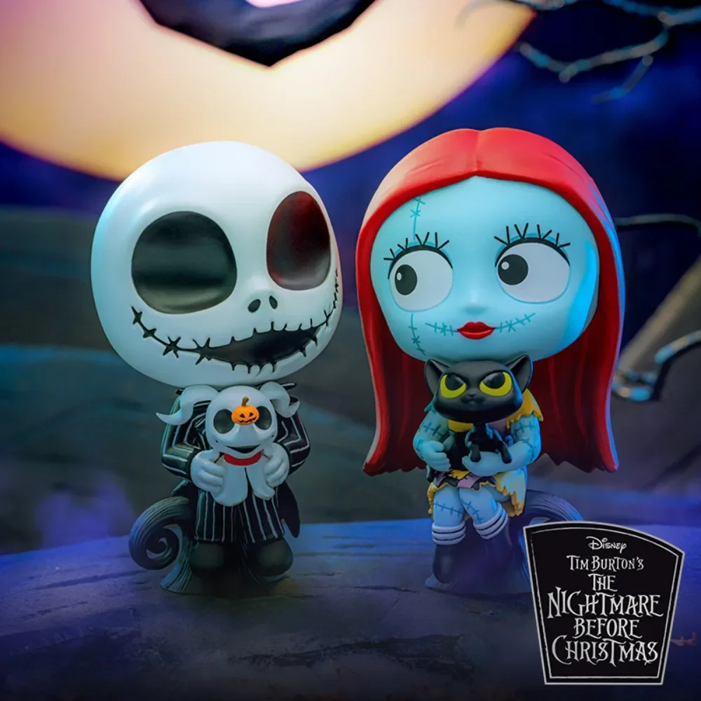 ألعاب ساخنة شخصيات الهالوين سالي جاك سكيلينجتون كوسبيابي (S) الكابوس قبل عيد الميلاد مجموعة واحدة هدية لعبة صغيرة قابلة للجمع