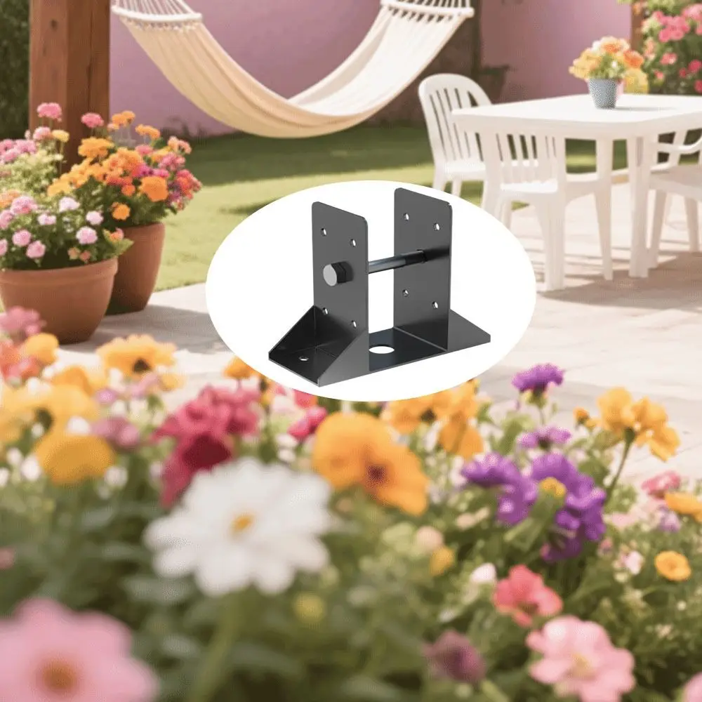 

Сверхмощная опора для перил на палубе, черный 4x4 дюйма/6x6 дюймов, опорный кронштейн для стойки, стальной кронштейн для перил премиум-класса, конструкции патио