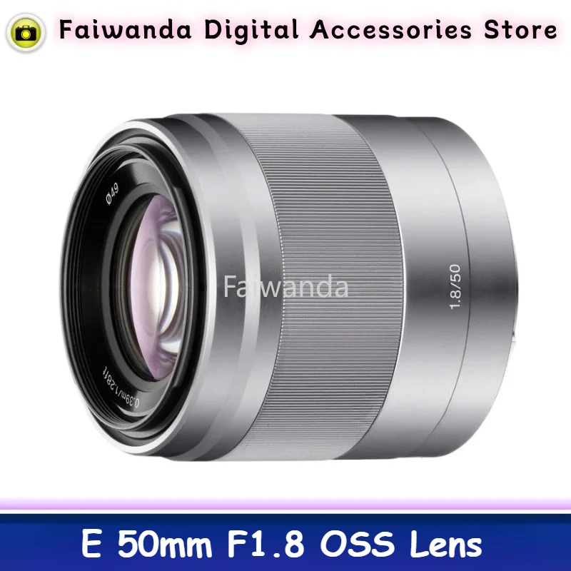 

95% новый оригинальный объектив E 50mm F1.8 OSS (SEL50F18) — стандартный фикс-объектив для беззеркальных камер Sony с матрицей APS-C.