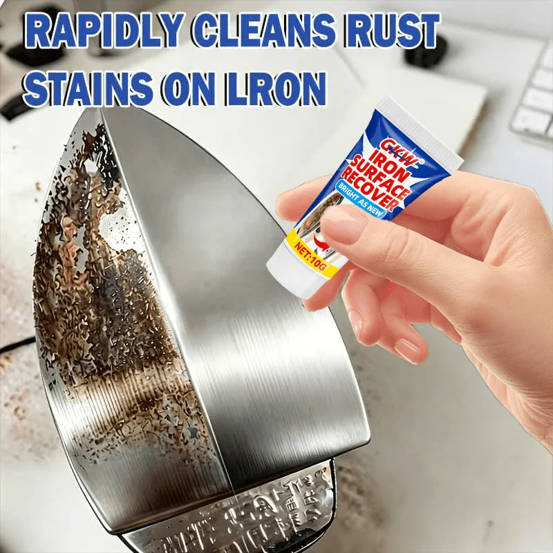 Iron Soleplate Cleaning Paste, Remove Limescale Burn Stains, Smooth Ironing, Protect Clothes, For All Steam & Dry Irons