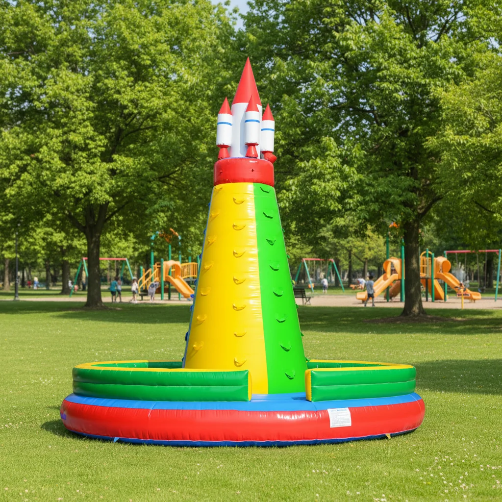 PVC Inflatable Rock Climbing Wall, Bouncer with Rope, Fun Outdoor Game for Kids, Party Entertainment, Durable Play Equipment