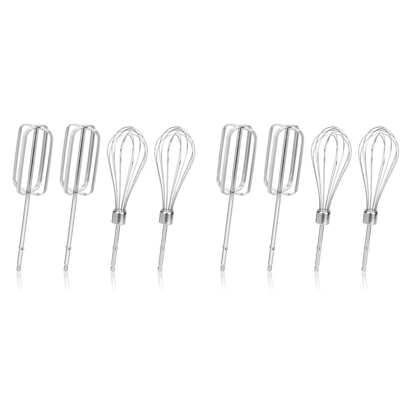 8-teiliges Handmixer-Bläger-Aufsatz-Set, 2 Stile Edelstahl-Handmixer für Hamilton Beach Handmixer 62682RZ-[A04I]