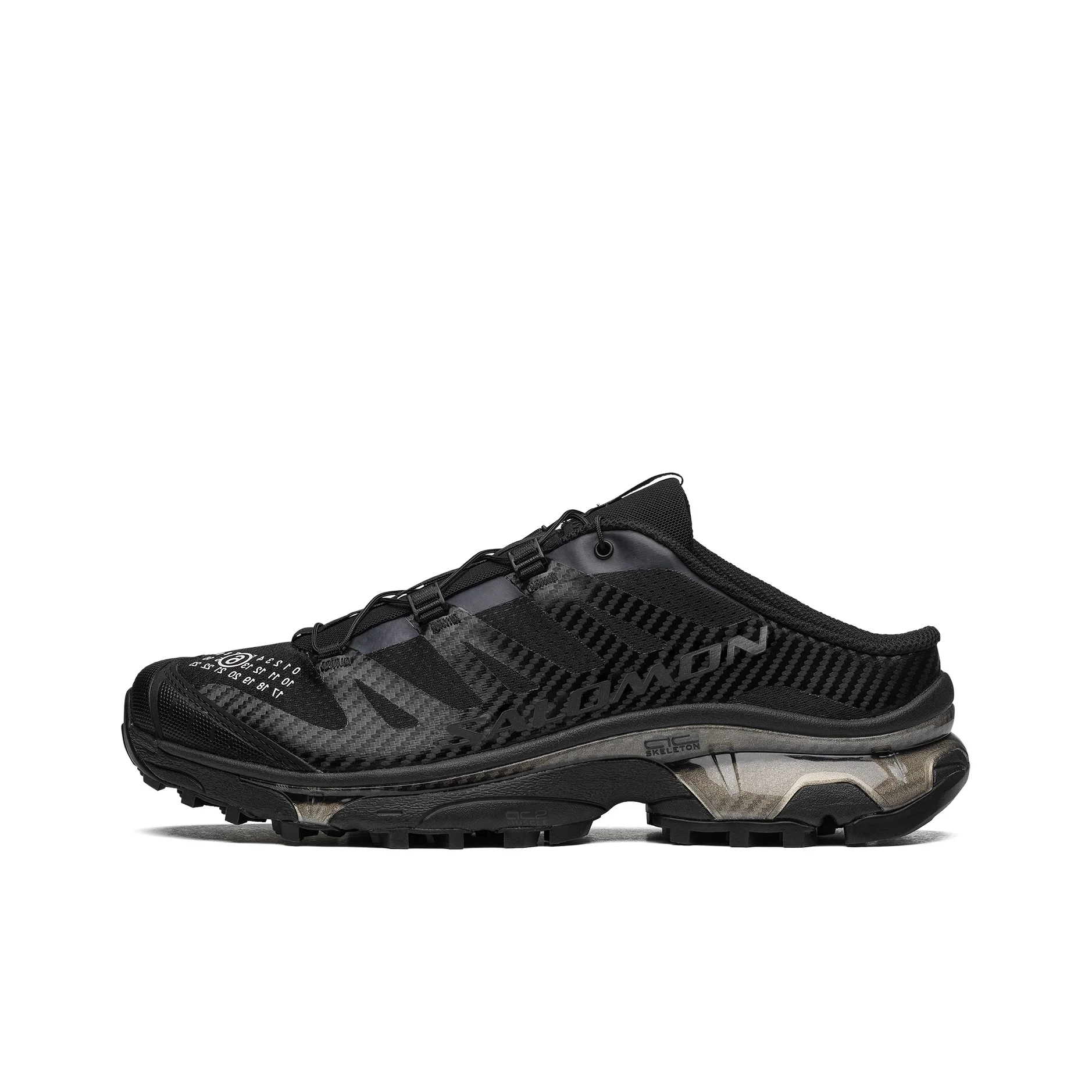 SALOMON x MM6 Maison Margiela XT 4 Mule Mesh, Suede Comfortable Low top Casual Shoes Unisex Black L47535900