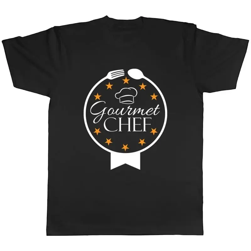 Camiseta gourmet para hombre con diseño de chef, receta, comida, regalo para amantes de la cocina