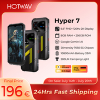 [Ship From DE] HOTWAV Hyper 7 5G Rugged Phone Dimensity 7050 10800mAh 280lum Camping Light Smartphone 8GB 256GB Cellphone