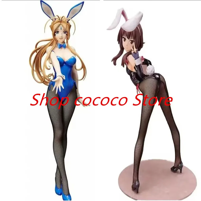 Freeing KonoSuba God's Blessing On This Wonderful World Megumin Bunny Ver. Belldandy Bunny PVC Action Figure Anime Toys Model