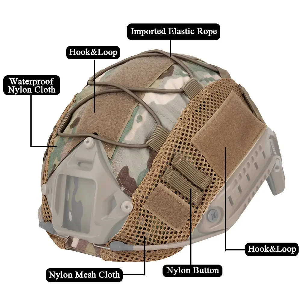 SINAIRSOFT Tactical Helmet Cover Cloth for FAST Helmet MH PJ BJ Paintball Airsoft Hunting Sports Helmet Accessories