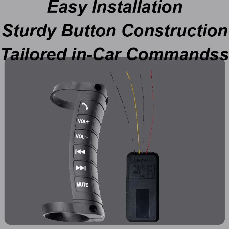 For  Sedan Car Steering Wheel Remote Control Wireless Button Remote For Automotive Compact Navigation Controller For Automotive