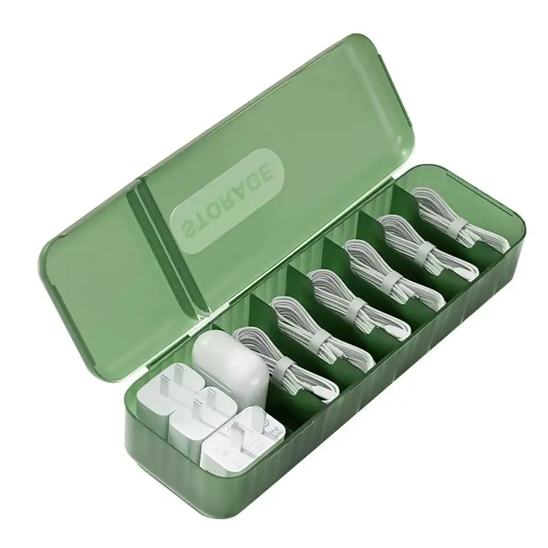 

Ящик для хранения кабеля для передачи данных, органайзер для зарядного устройства с буквенным принтом, электронные аксессуары, чехол для ящика стола, шнур для хранения гарнитуры