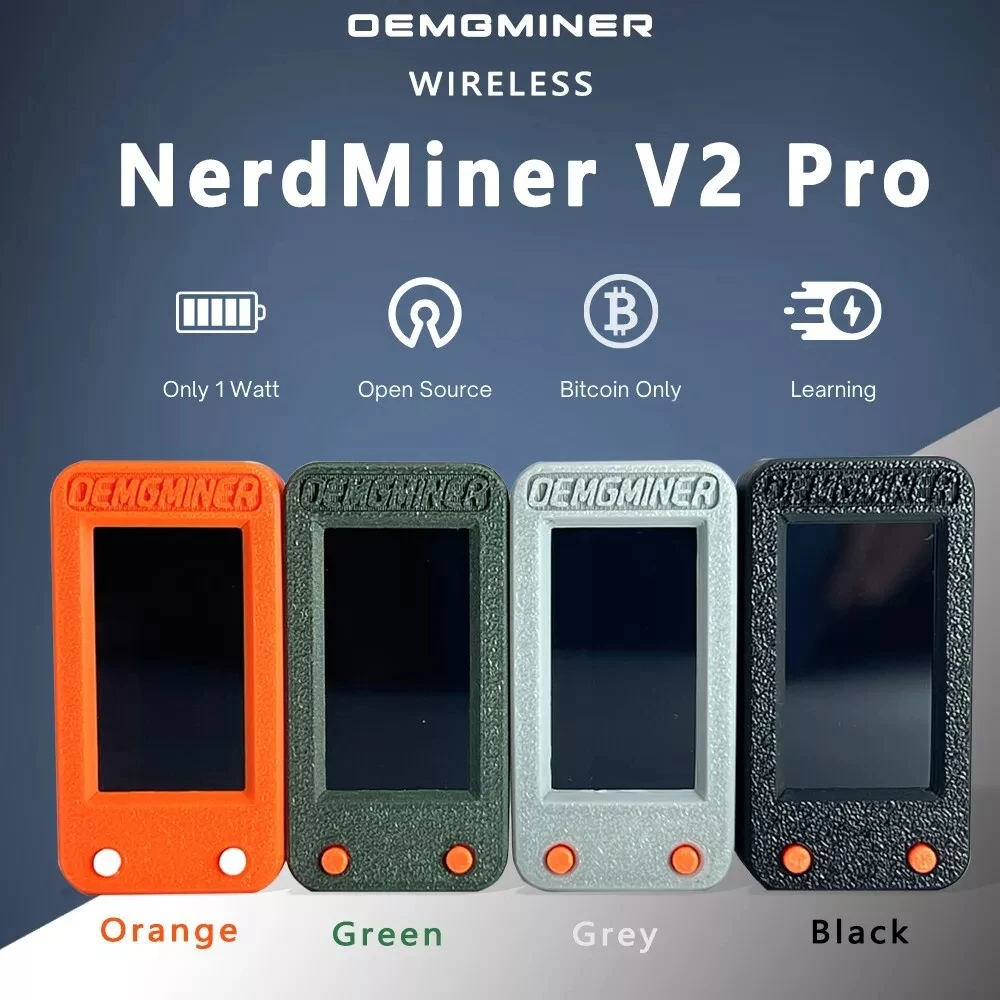 Nerdminer V2 Pro Bitcoin Nerd Miner 78KH/s V1.6.3 T-display S3 Wifi Bitcoin btc Lottery Miner Lilygo LCD Screen Display