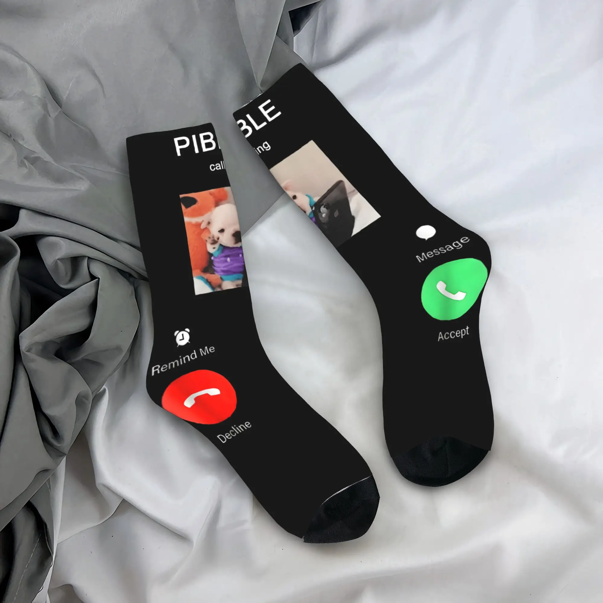 Pibble يدعو مضحك ميمي لمحبي ميمي الكلاب عشاق الجوارب جوارب الشتاء المضادة للبكتيريا للجنسين الجوارب الدافئة لينة جوارب رياضية