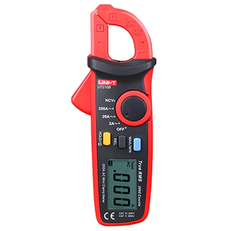 

UNI-T UT210B True RMS AC/DC Digital Clamp Meters Capacitance Tester Non Contact Multimeter Diode Mini Meter