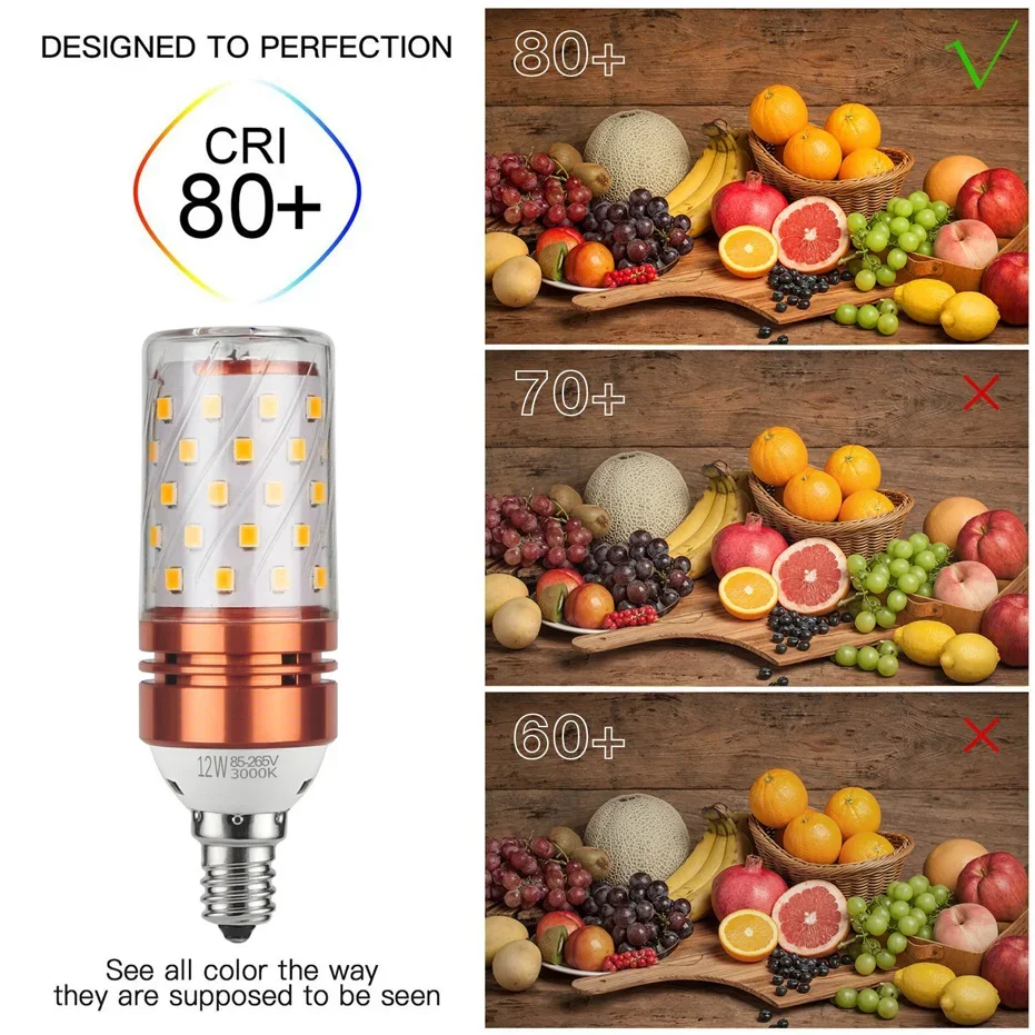 LED Corn Bulb E27 E14 No Flicker Double Color Temperature 8W 12W 16W AC85-265V Chandelier Candle LED Light For Home Decoration