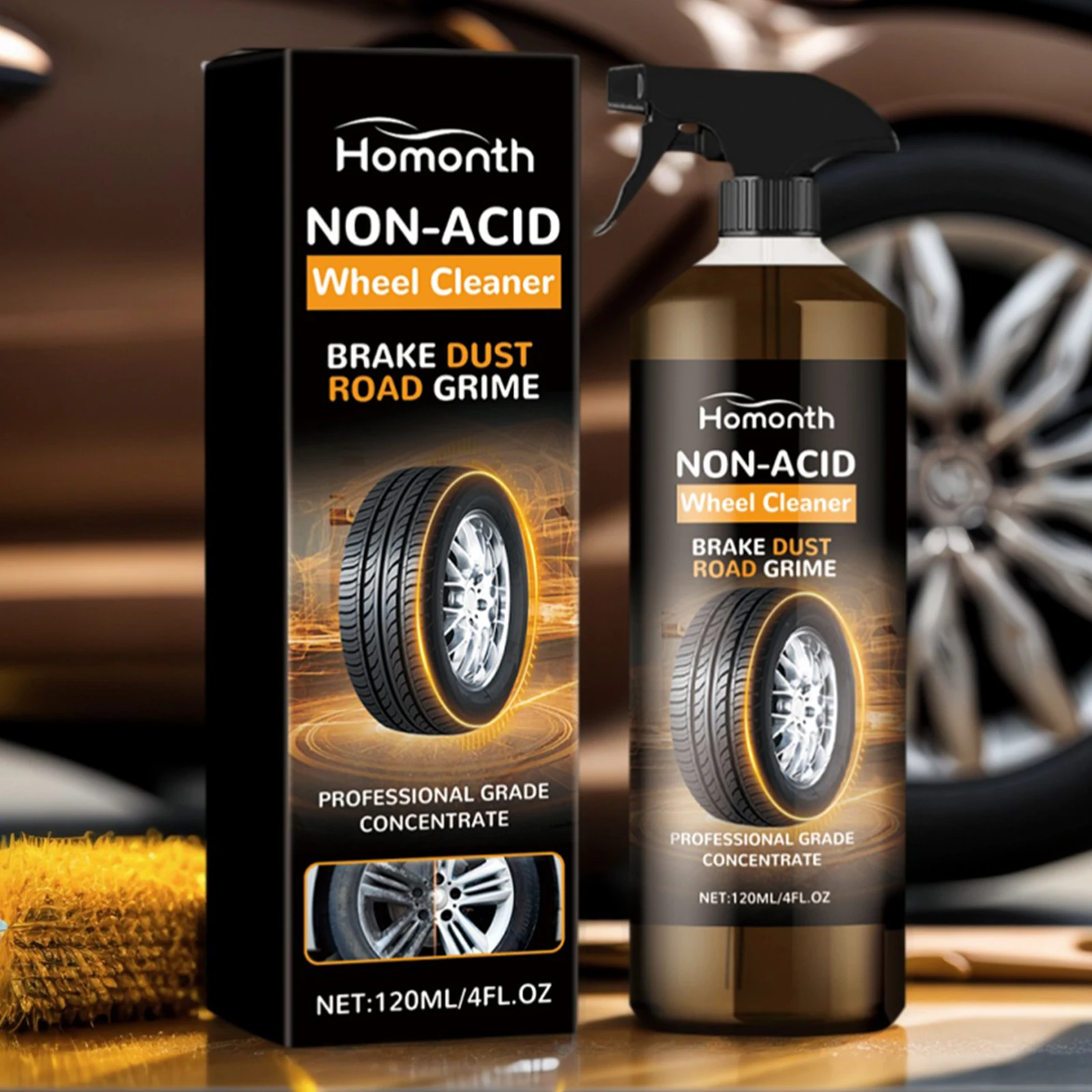 

Tire & Rubber Cleaner Wheel Rim Polish Restoration Kit Car Wheel Cleaner Detailing Kit for Car Wheels Maintenance