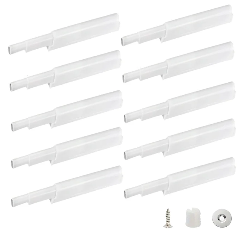 5/10 Stück magnetische Druckriegel für Schränke zum Öffnen von Schrankpuffern, Tür-Push-Touch-Riegel, Küchentüren, verstellbare Fänge