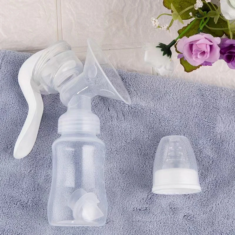 Silicone Manual Breast Pump, Sucção ajustável, Dispositivo de ordenha forte, Mãe e produtos do bebê